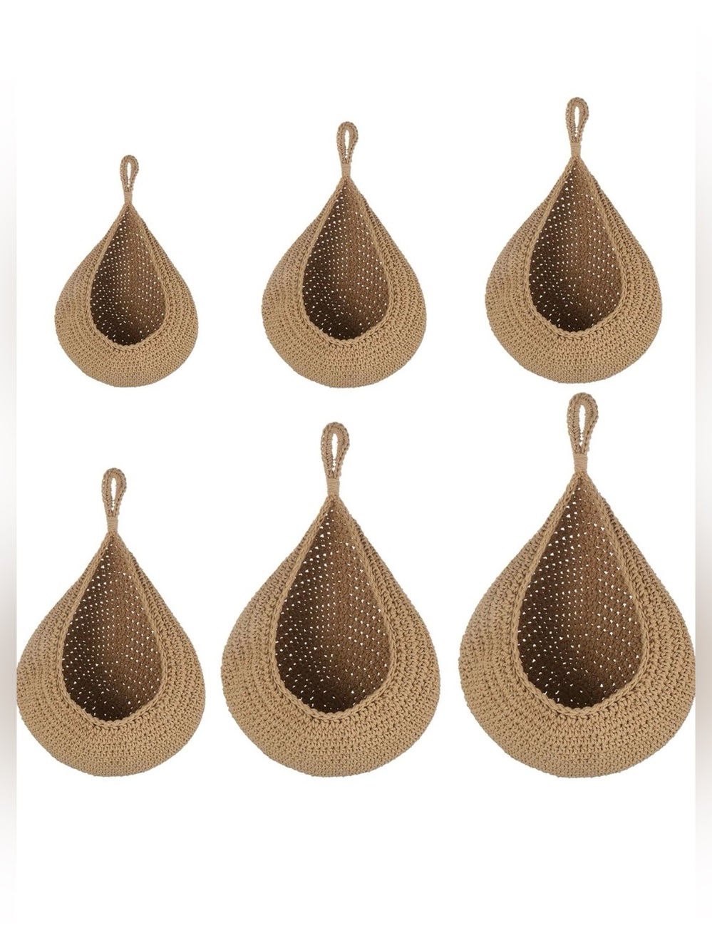 Hanging Kitchen Baskets - Boho Wall Hanging Basket